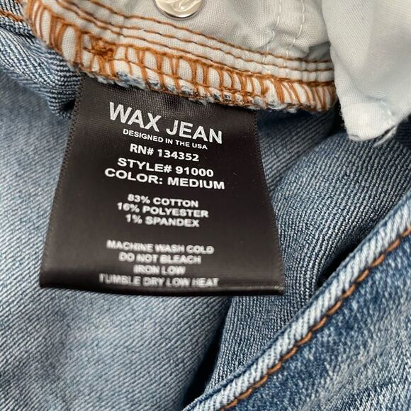 Wax Jeans Boot Cut Stretch Medium Wash Sz 5 - Picture 7 of 7